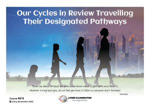 Our Cycles in Review Travelling Their Designated Pathway Course (#818 @INT) - Living Illumination